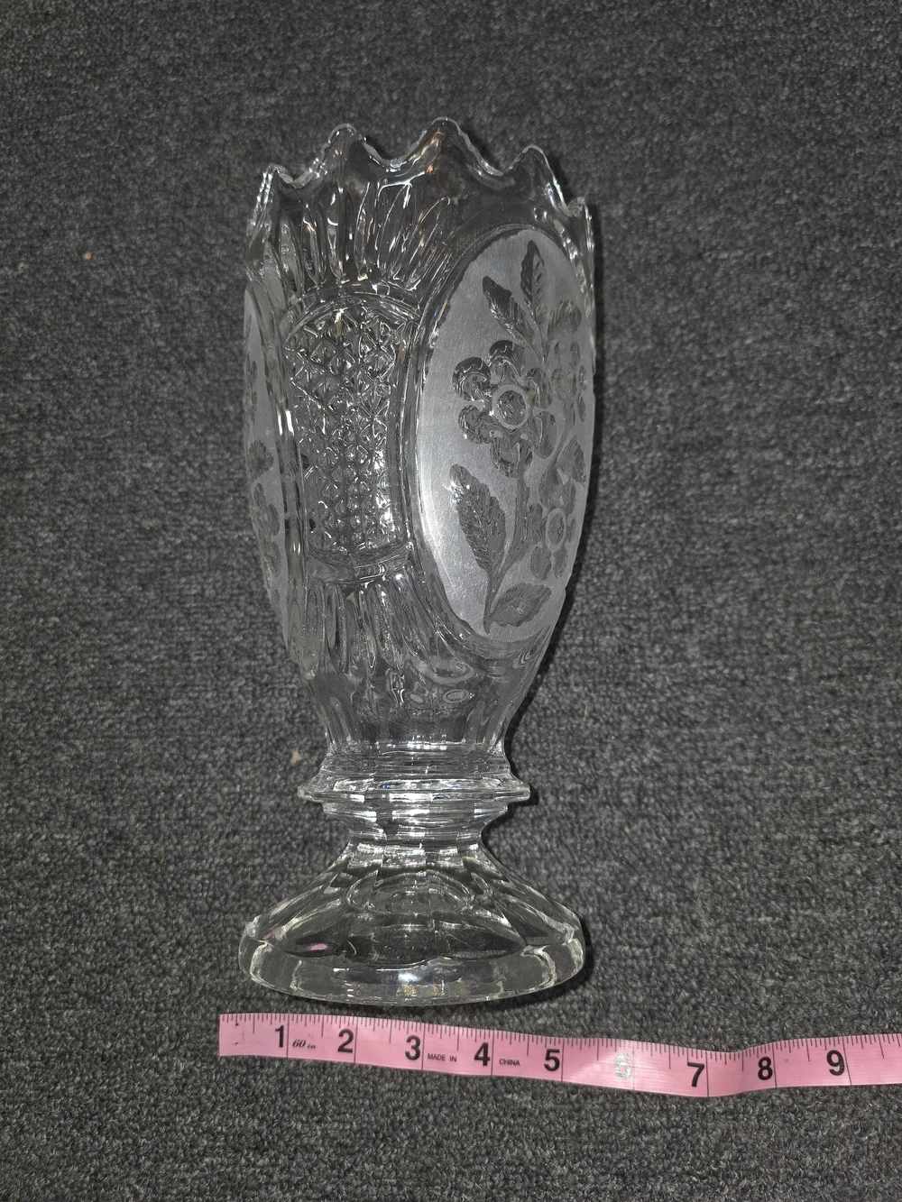 Vintage Zajecar 24% Lead Crystal Vase